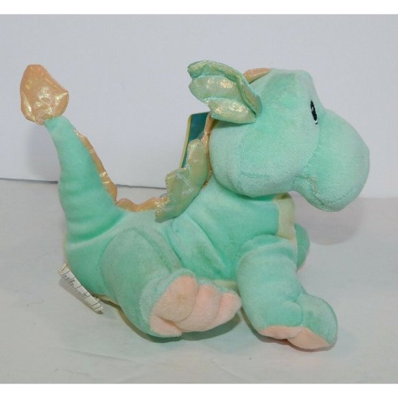 2000 Precious Moments Enesco Tender Tales  Plush Baby Dragon Green 749903 w Tag - Picture 5 of 8